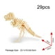 thumbnail image 2 of Puzzle de madera Georgie Porgy 3D para niños T-Rex Spinosaurus Stegosaurus, 2 of 9