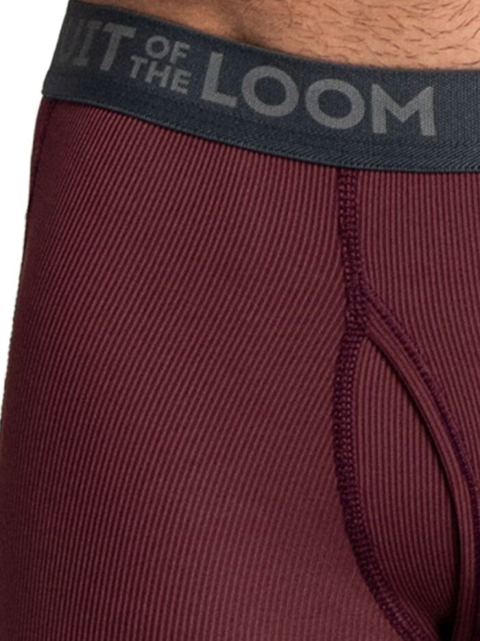 Fruit of the Loom Men's Micro-Stretch Ribbed Boxer Briefs, 6-Pack