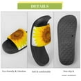 thumbnail image 7 of GZHJMY Stylish Slides for Women Men, Sunflower Soft Flexible Slip-on Sandals Slippers, 7 of 7
