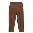 thumbnail image 4 of Men's Pleat Drapey Dress Pants Loose Straight Leg Business Trousers Solid Color Casual Business Work Pants with Pockets Office Meeting Daily Outfits, 4 of 6