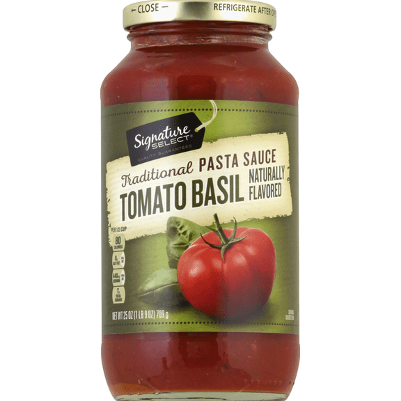 SS Pasta Sauce Traditional Tomato Basil 25 oz