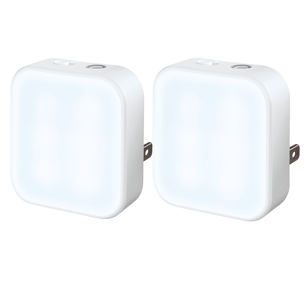 Lomi, Plug-In Dusk to Dawn LED Night Light, 2 Pack, Lomi 2 Pack Night Light