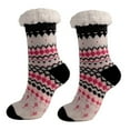 thumbnail image 2 of WREESH Women Fashion Christmas Stockings Long Socks Running Socks Winter Super Soft Warm Cozy Fuzzy Fleece-Lined Grippers Slipper Socks G, 2 of 4