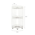 thumbnail image 5 of Organize It All 3-Tier Corner Spa Shower Caddy in Silver and Black, 5 of 7