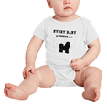 thumbnail image 2 of Every Baby Needs A Poochon Dog Cute Baby Romper For Boy Girl 0-3 Months, 2 of 5
