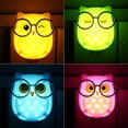thumbnail image 1 of CNKOO US Plug Cute Cartoon Owl Shaped LED Wall Lamp Light Sensor Kids Bedroom Decor, 1 of 8