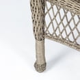 thumbnail image 5 of 3pc Taupe Wicker Chair with Tan Cushion and End Table Set, 5 of 11