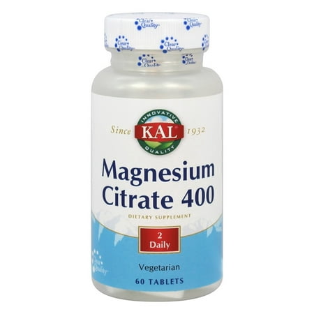 Kal - Magnesium Citrate 400 mg. - 60 Tablets - Walmart.com