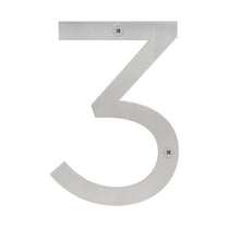 Sure-loc  Stainless-steel House Numbers - 6"H Silver/3
