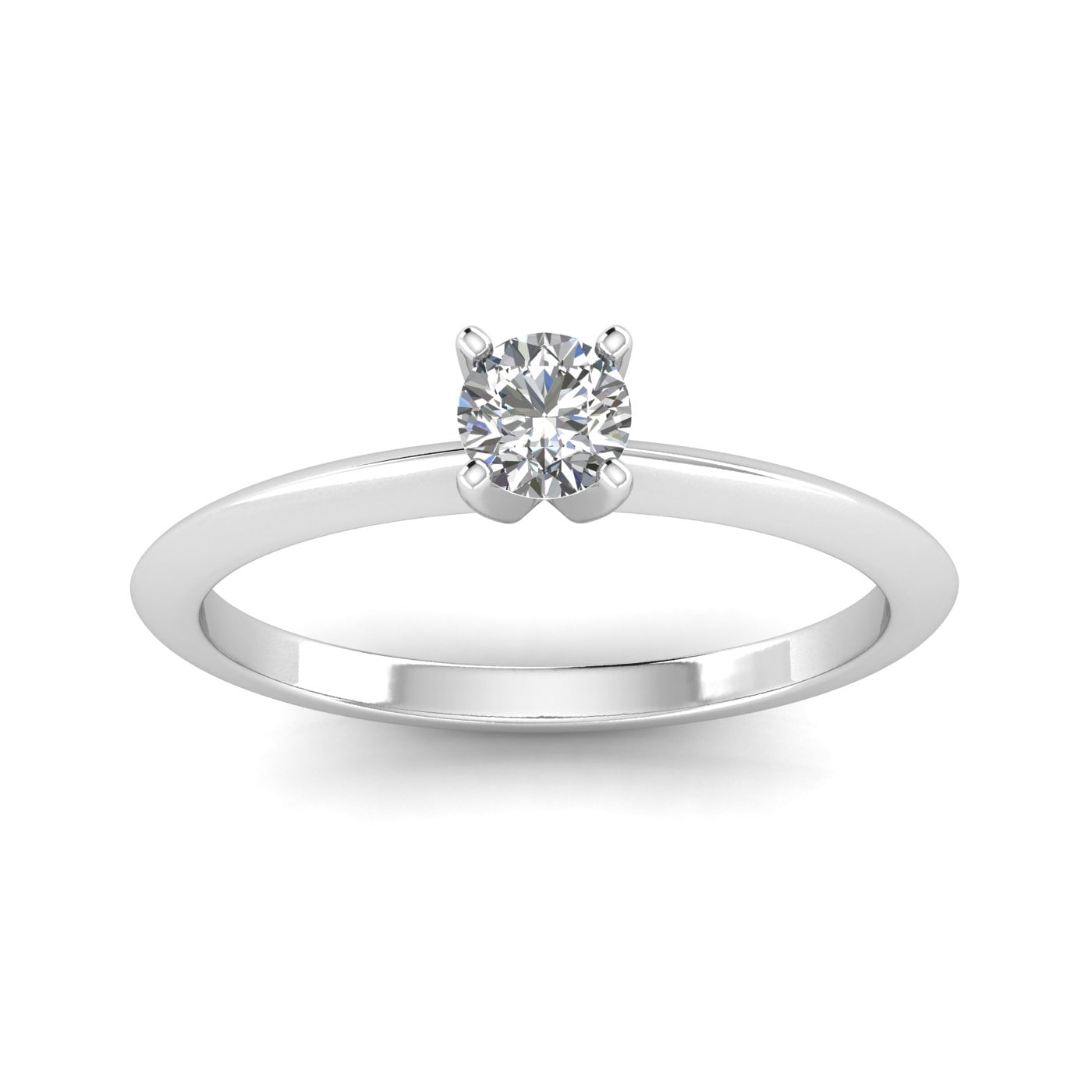 G/SI 1.00ctw Diamond Solitaire Engagement Ring in 14k White Gold