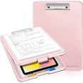 thumbnail image 1 of Portapapeles de enfermería con almacenamiento, portapapeles de escritura portátil resistente con compartimento para enfermeras, médicos, profesionales médicos, profesores (rosa), 1 of 5