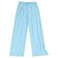 thumbnail image 4 of EDFBUYKRS Hiking Pants Women Petite Short Women's Casual High Waist Loose Fit Straight Leg Pants with Side Slits for Everyday Wear and Outdoor Activities Comfortable Summer Fall Trousers M, 4 of 8