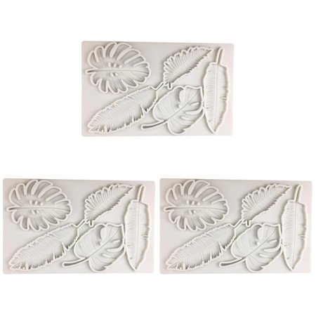 

HOMEMAXS 3pcs Professional Fondant Mold Adorable Silicone Mold Household Chocolate Mold Fondant Supply