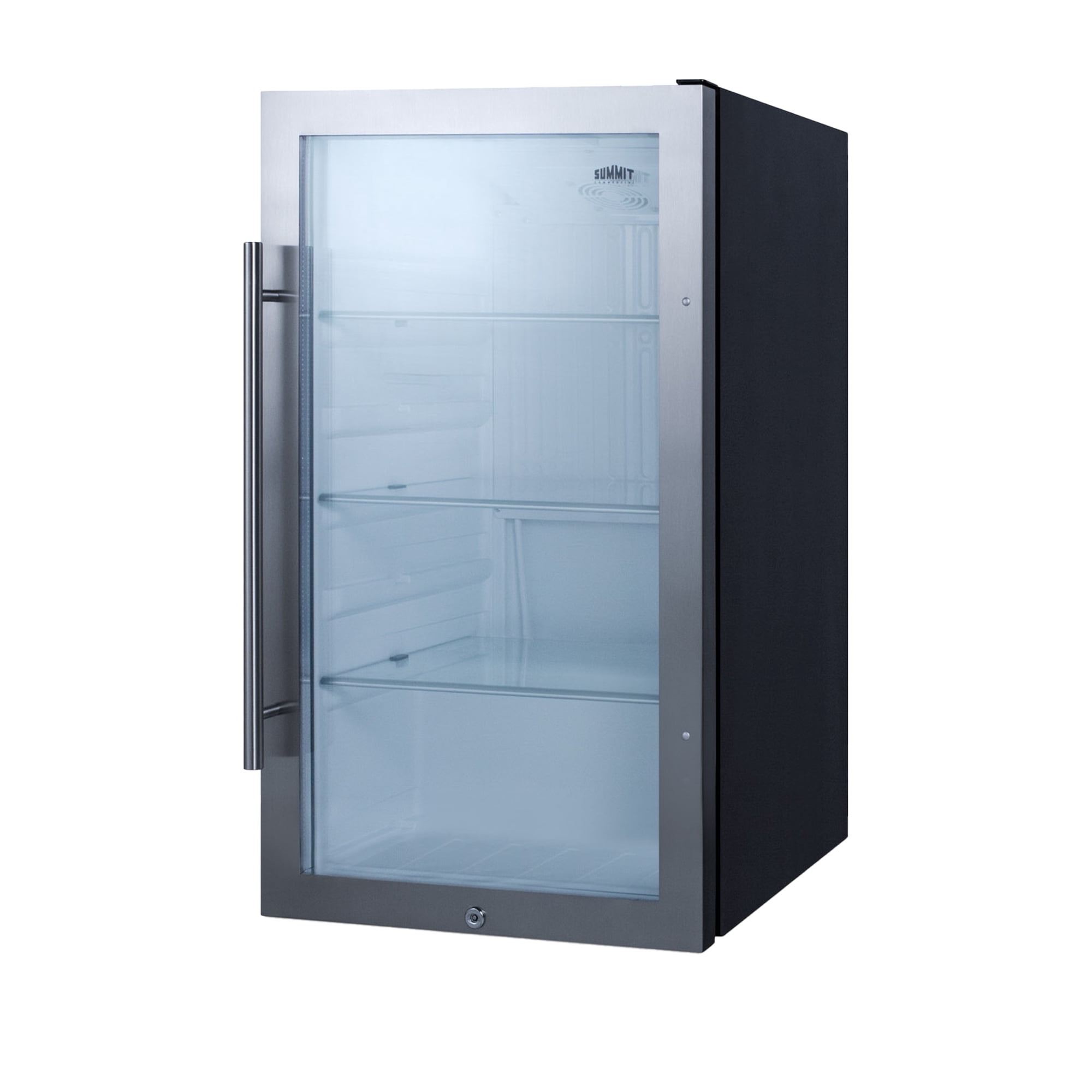 19 Inch Beverage Center, 3.13 cu.ft. Capacity, Outdoor Refrigerator, Shallow Depth, Stainless Steel & Glass- SPR489OS