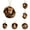 A-F, variant on Woodland Animal Acorn Ornaments, 2D Acrylic Forest Creature Figurines in Acorn Shells, Rustic Christmas Tree Hanging Decor for Holiday Home Party Decorations-1 Pcs