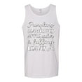 thumbnail image 2 of Wild Bobby Pumpkins Hayrides Apple Cider and Falling Leaves White and Black Halloween Men Tank Top, White, XX-Large, 2 of 6