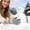 Blue, variant on Women's Touchscreen Gloves Warm Winter Knitted Gloves for Women Cute Bow Fashion Texting Gloves Soft Acrytic Yarn Gloves for Driving Phone Smartphone Gift for Her