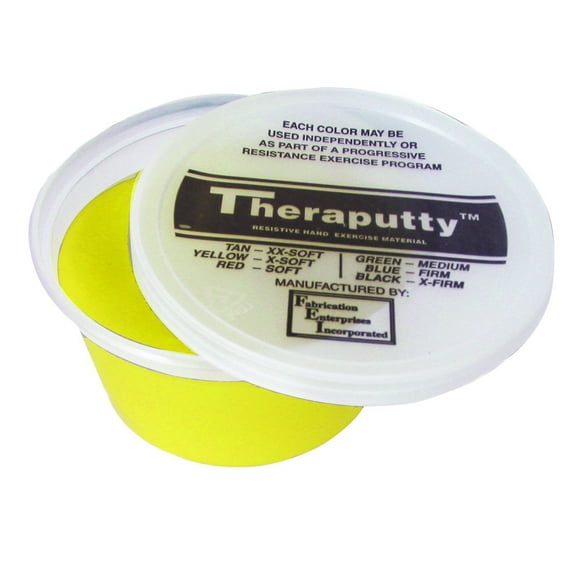 CanDo Theraputty Hand Exercising Putty (Yellow, Extra Soft), 1 Count