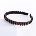 thumbnail image 2 of Wdgfv Rhinestone Headbands for Women Girls, Fashion Sparkly Beaded Hair Fancy Dressy Headbands Hair Accessories Bling Padded Hairs Bands for Women Girls Rose Gold One Size, 2 of 3