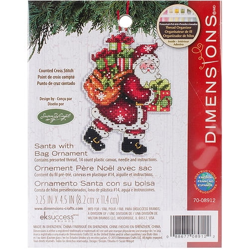 Dimensions Susan Winget Sleigh Ornament Counted Cross Stitch Kit-4-1//4 X3-1//4 14 Count Plastic Canvas