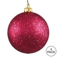 thumbnail image 3 of Vickerman 4.75" Wine Sequin Ball Ornament, 4 per Bag, 3 of 5