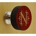 thumbnail image 2 of IBA Indianbeautifulart Boutons Gravés Rouges Lot de 10 Boutons de Porte en Bois Tiroir, 2 of 3