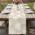 thumbnail image 6 of Table Runners 120 Inches Long Dress Scarves, Cream Palm Leaves Coastal Farmhouse Coffee/Dining/Kitchen Table Decor Table Runner for Living Room, Summer Tropical Botanical Boho 13x120 Inch, 6 of 9