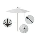 thumbnail image 2 of California Umbrella Venture 7.5' Bronze Market Umbrella in White, 2 of 5