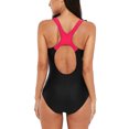 thumbnail image 7 of Alove Women's Quick Dry One Piece Athletic Swimwear Hollow Out Colorblocked Sport Bath Suit, 7 of 7