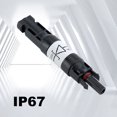 thumbnail image 4 of Conector solar con diodo impermeable Conector PV DC1000V 20A IP67 PPO Conector macho Enchufe, 4 of 5