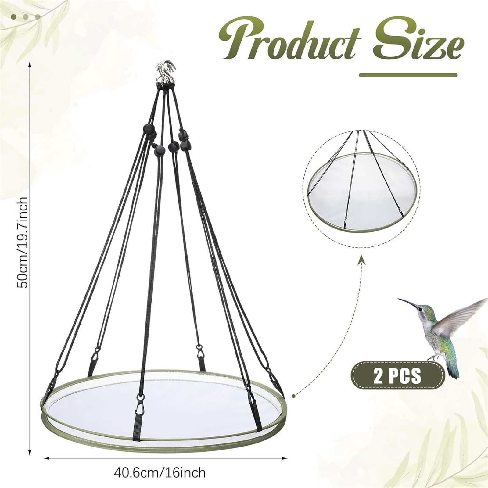 JilgTeok 4 Packs Metal Hanging Bird Feeder Tray for Outdoors Decorative Garden Wild Birds Feeders with Chain Hook for Finches Hummingbirds Pigeons