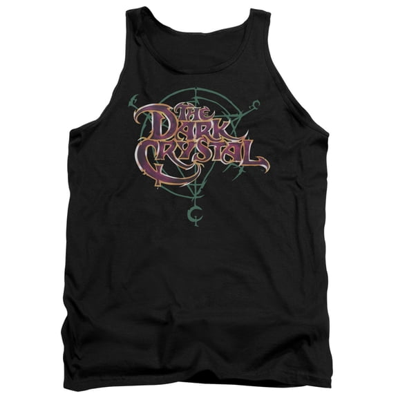 Dark CrystaLong Sleeveymbol Logo Adult Tank Top Black
