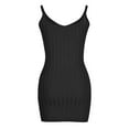 thumbnail image 5 of IROINNID V-Neck Sheath Dress For Women Fashion Gorgeous Solid Camis Sleeveless Vest Mini Dress Empire Waist Dress, 5 of 8