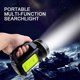 thumbnail image 2 of Hand Torches LED Super Bright Rechargeable Flashlight-2 Modes LED Searchlight Portable Searchlight Outdoor Emergency Flashlight, 2 of 4