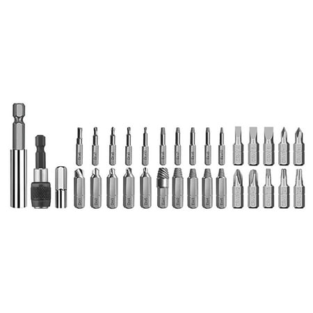 

AQITTI 33 Piece Damaged Screw Extractor Drill Bits Set A Versatile High Hardness tool Kit for Efficient Screw and Removal