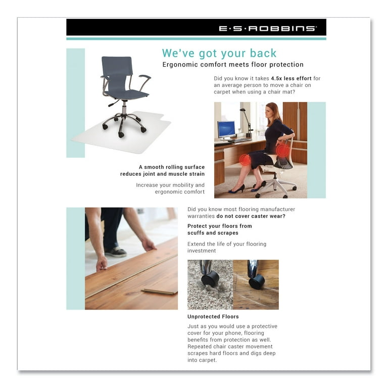 Floor+Mate, For Hard Floor to Medium Pile Carpet up to 0.75 Floor+Mate, For Hard Floor to Medium Pile Carpet up to 0.75