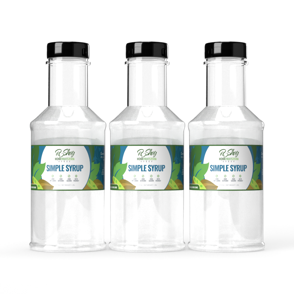 Sugar Free Monk Fruit and Stevia Simple Syrup for Smoothies, Cocktails
