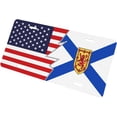 thumbnail image 3 of Flag of Nova Scotia and America License Plate for Front of Car Sign License Plates 6x12 Inches Metal Car Plates Tag Vanity Novelty Car Decor Tag, 3 of 9