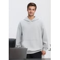 thumbnail image 3 of Womens Solid Color Hoodies Long Sleeve Unisex Sweatshirt Causal Outerwear Tops, 3 of 6