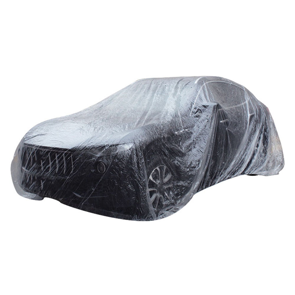 10PCS Car Universal Disposable Waterproof Transparent Tire Wheel Cover Protect 