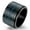 Black, variant on Rotatable Blue Luminous Display of Arabic Numerals Time Titanium Steel Ring 7-12