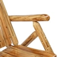 thumbnail image 2 of Ktaxon 26in Outdoor Wooden Rocking Chair, Adirondack Rocker Patio Chair with Rustic High Back for Indoor Backyard Garden Porch, Light Carbonized, 2 of 12
