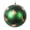 Emerald, variant on Vickerman 6" Matte Plum Ball Ornament with Gold and Black Brush Strokes, 2 per bag.