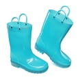 thumbnail image 5 of BOCCA Kids Blue Glitter Waterproof Rain Boot For Girls Size 3, 5 of 7