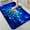 Blue Abstract Flower, variant on 1pc Fish Symbols Bathroom Rug Bathroom Decor and Accessories- Durable,Anti Slip,And Quick Drying,Suitable For Indoor/outdoor Use - Perfect For Bathrooms,Bedrooms,Kitchens