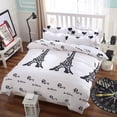 thumbnail image 2 of 3/4Pcs Juego de Ropa de Cama Familiar de Algodón Sábanas Almohada Edredón Nórdico, 2 of 2