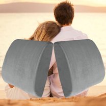 Bookishbunny 2 Pack Comfortable Memory Foam Lumbar Back Support Cushion Sciatica Pain Relief