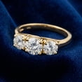 thumbnail image 5 of Pompeii 2ct Round Diamond 3-Stone Engagement Ring 14K Yellow Gold (H,I2-I3), 5 of 6