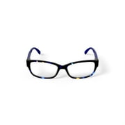 Elizabeth Arden Women's EA6060 Rectangular Prescription Eyeglasses with Case, Blue