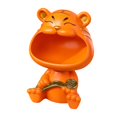 thumbnail image 1 of GUOOL Animal Statue Storage Container Holder Resin Figurine Sundries Container Jewelry Orange, 1 of 7
